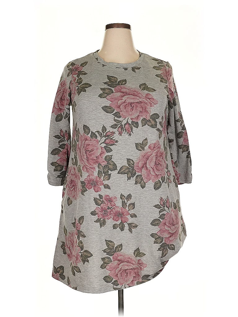 Pre-owned Apt. 9 Casual Dress In Gray