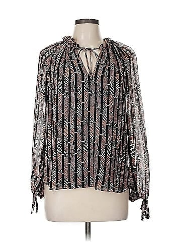 Alice & Trixie Long Sleeve Silk Top (view 1)