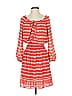 Max Studio 100% Polyester Print Red Casual Dress Size XS - photo 1