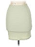 LUCCA 100% Polyester Solid Ivory Green Casual Skirt Size L - photo 2