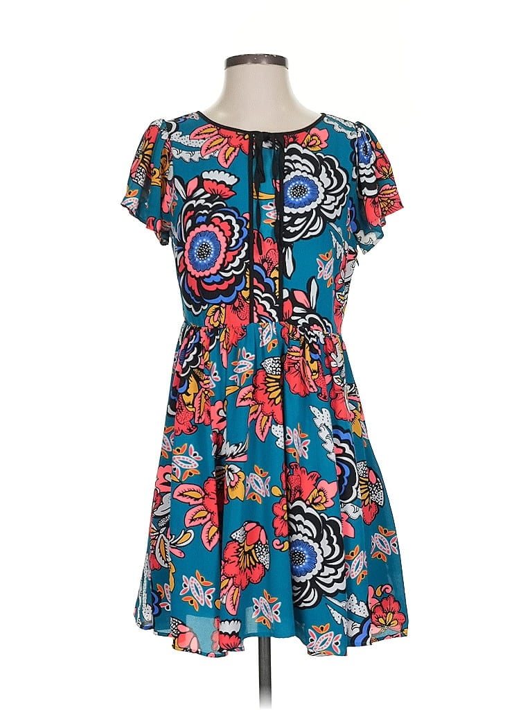 Pre-owned Express Casual Dress In Blue