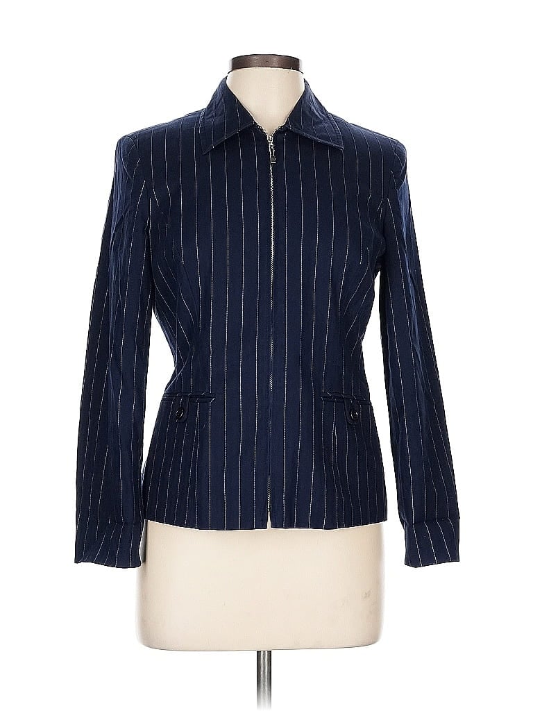 Pre-owned Evan Picone Blazer Jacket In Blue