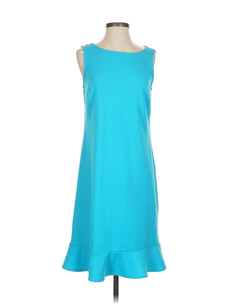 Pre-owned Lands' End Casual Dress In Blue