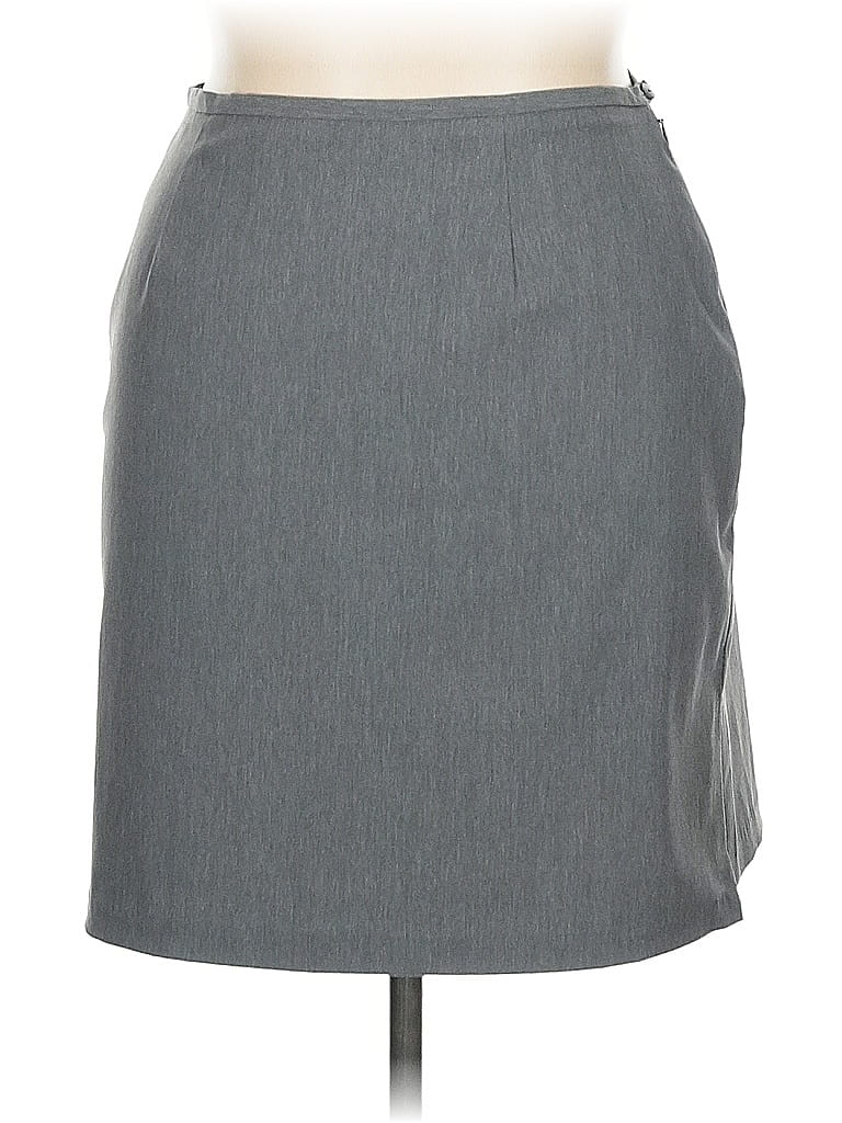 Pre-owned Express Formal Skirt In Gray