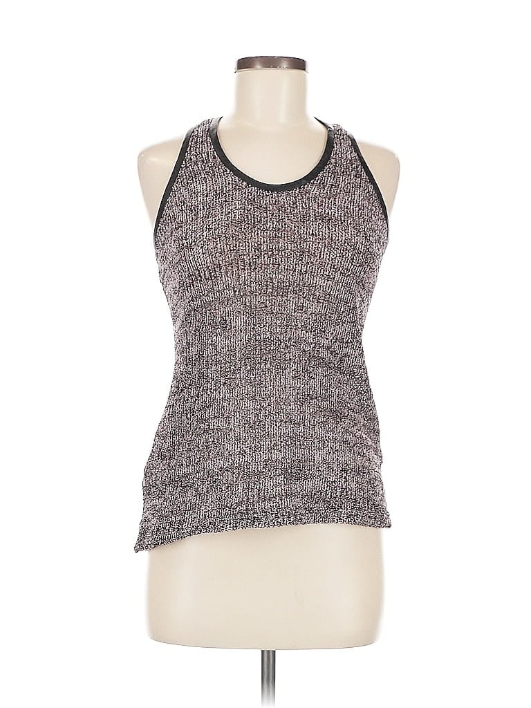 Pre-owned 7 For All Mankind Tank Top Purple Halter Neckline Tops