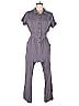 Emerson Lang Solid Gray Jumpsuit Size M - photo 1
