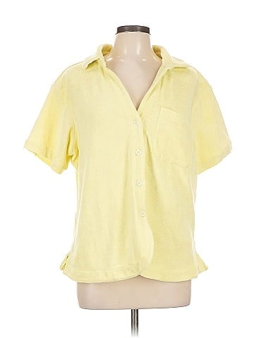 Frankies Bikinis Short Sleeve Button-Down Shirt (view 1)