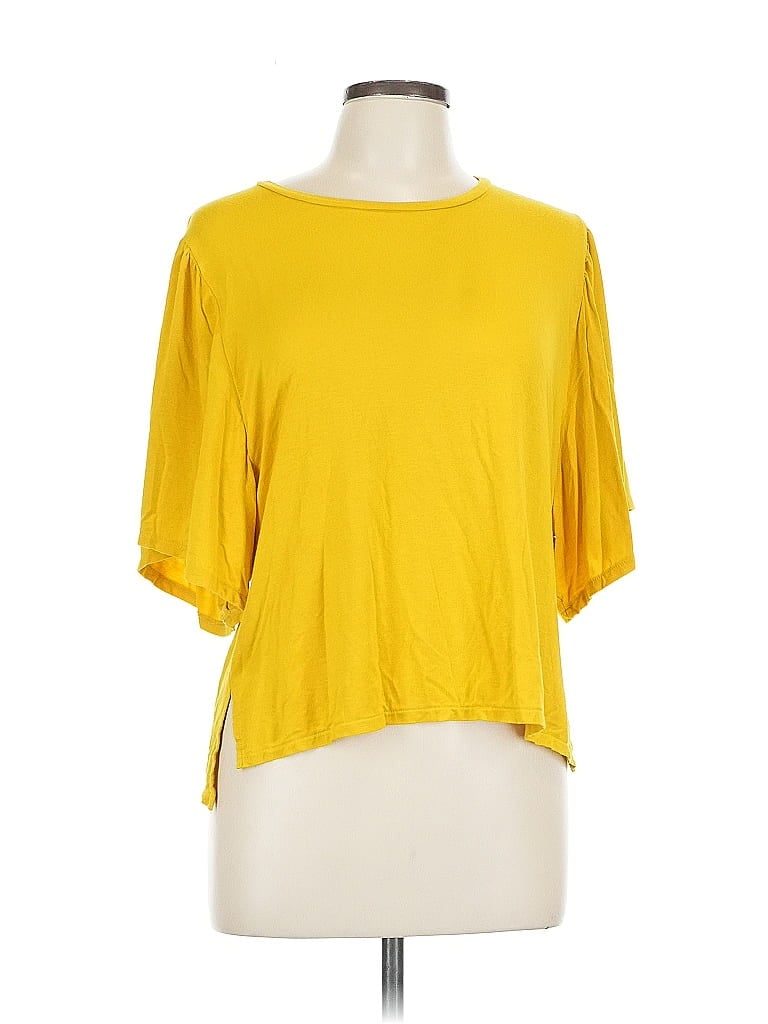 Pre-owned Point Sur 3/4 Sleeve T-shirt In Yellow