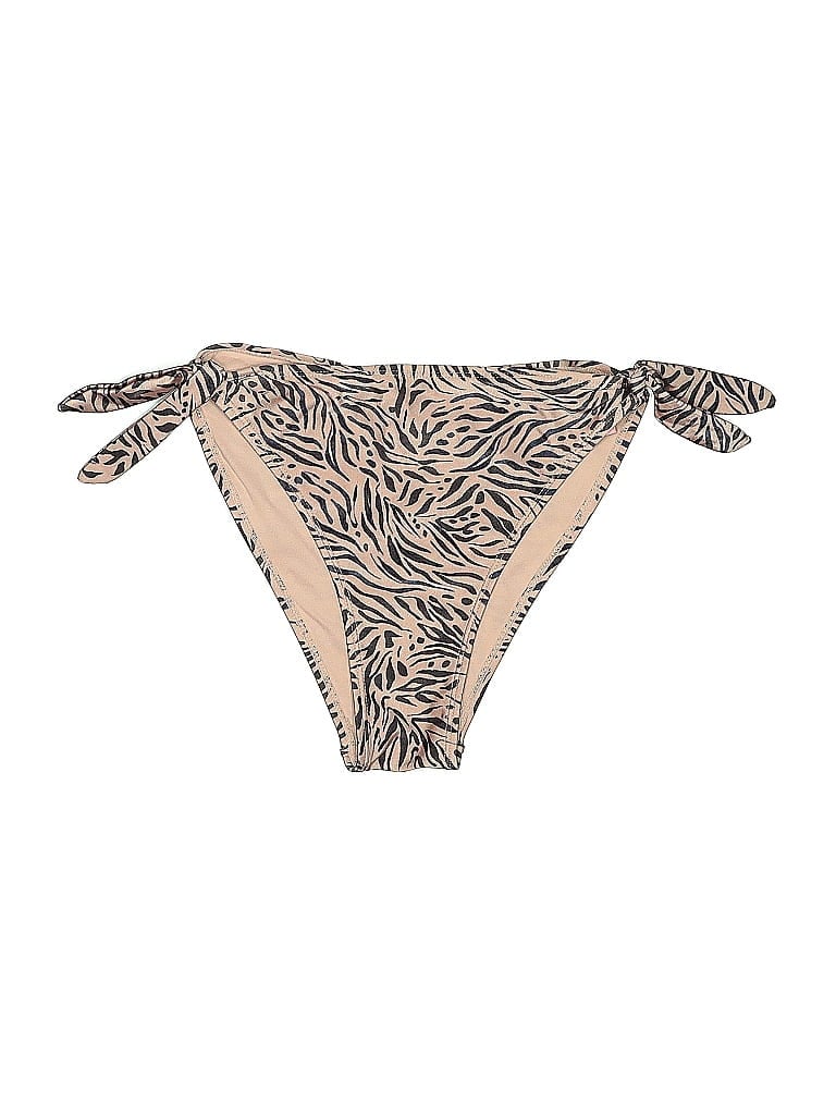 Pre-owned Xhilaration Swimsuit Bottoms In Brown