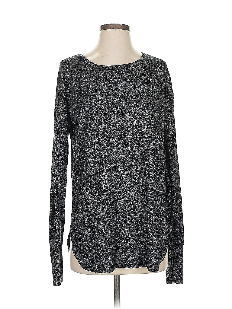 Pre-owned Athleta Long Sleeve T-shirt In Gray