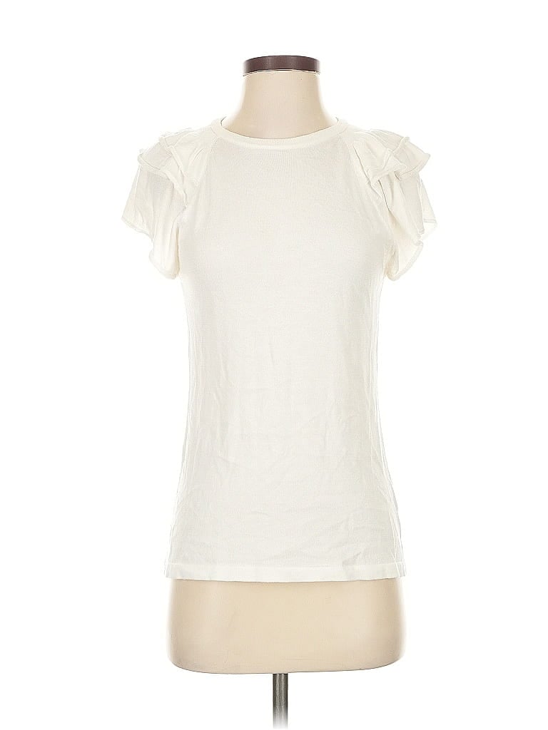 Pre-owned Current Air Cardigan Sweater In White