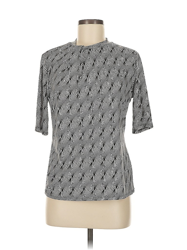 WORTHINGTON Pre-owned Short Sleeve Blouse In Gray