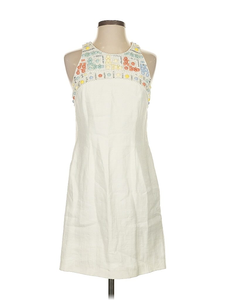 Pre-owned Bcbgmaxazria Casual Dress In White