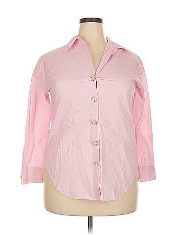 English Factory 3/4 Sleeve Button-Down Shirt (view 1)
