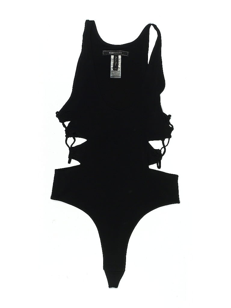 Pre-owned Bcbgmaxazria Bodysuit In Black