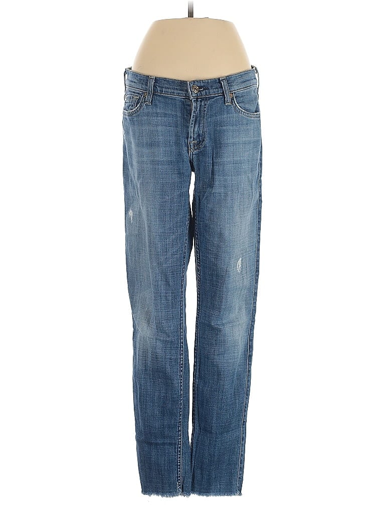 Pre-owned 7 For All Mankind Jeans In Blue