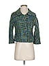 SU-ZEN Tweed Green Wool Blazer Size 0 - photo 1
