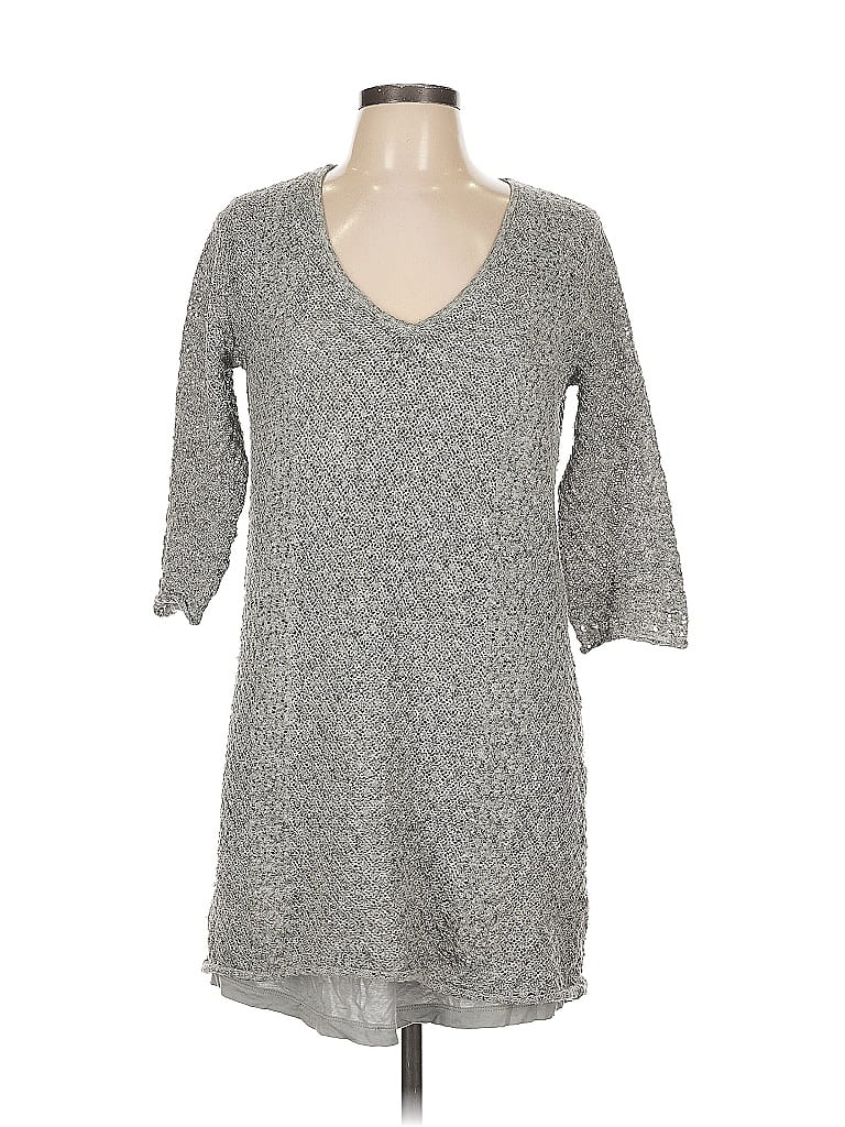 Pre-owned Lucky Brand Pullover Sweater In Gray