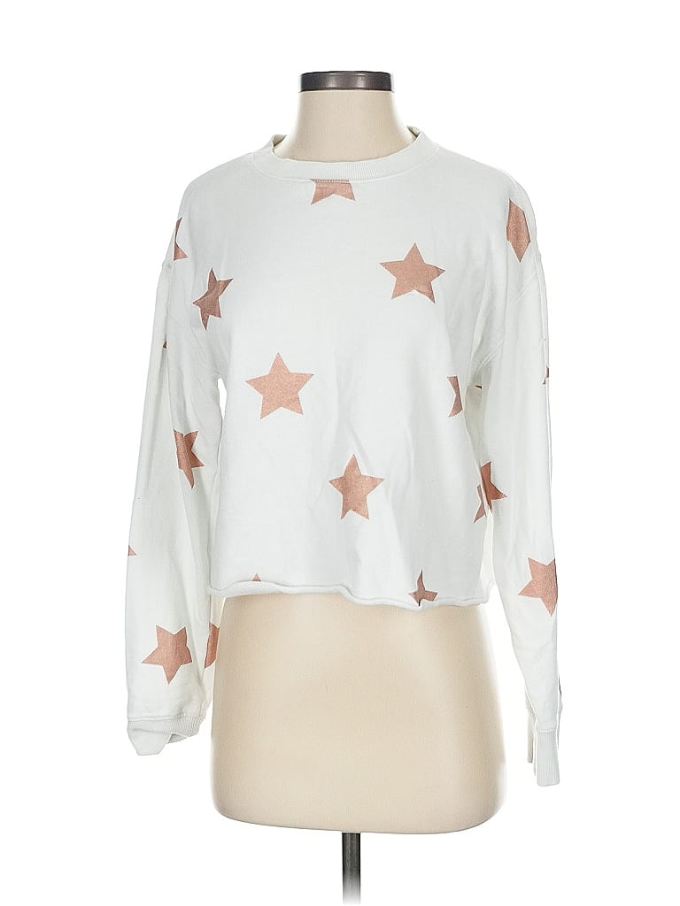Spiritual Gangster Stars White Sweatshirt Size S