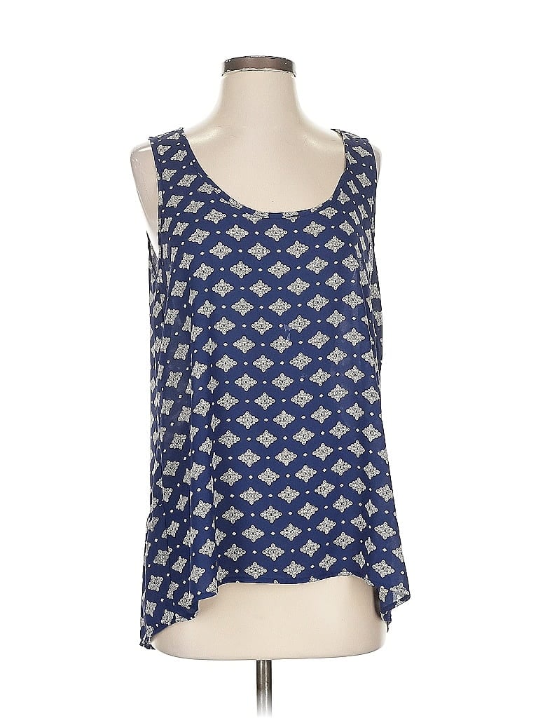 Pre-owned Pleione Sleeveless Blouse In Blue