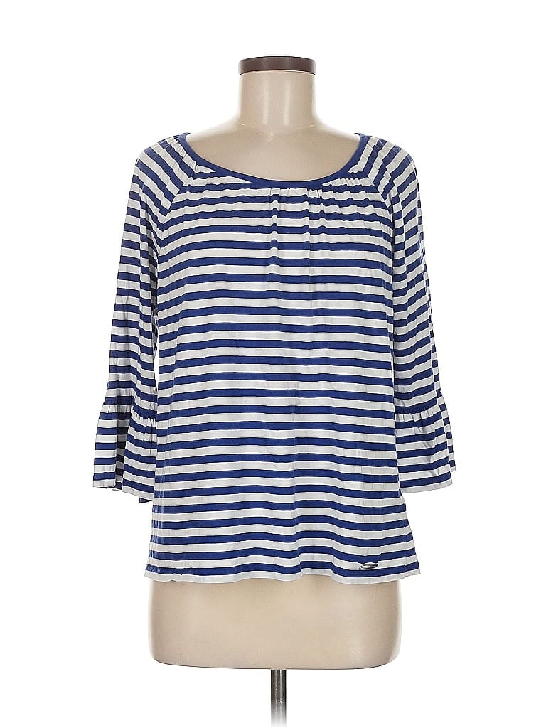 Pre-owned Michael Michael Kors 3/4 Sleeve T-shirt In Blue