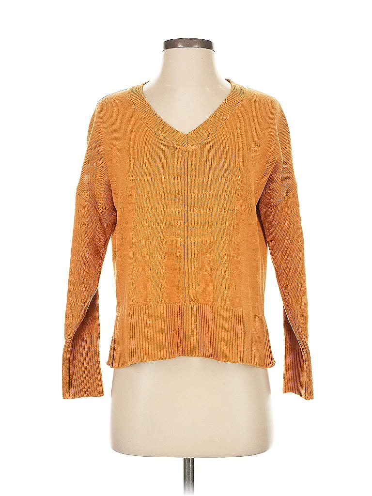 Pre-owned Tahari Pullover Sweater In Orange