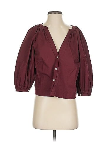 STAUD 3/4 Sleeve Button-Down Shirt (view 1)
