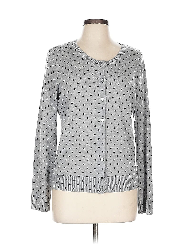 Pre-owned Talbots Wool Pullover Sweater In Silver