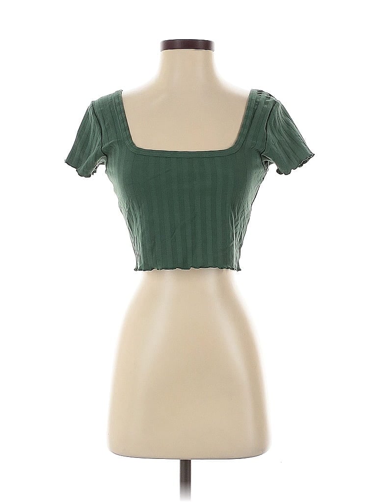 Pre-owned Offline By Aerie Tube Top Green Sweetheart Neckline Tops