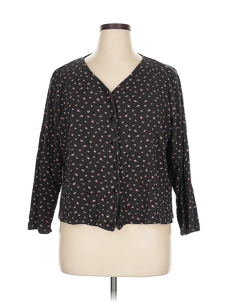 Pre-owned Charter Club Cardigan Sweater In Black