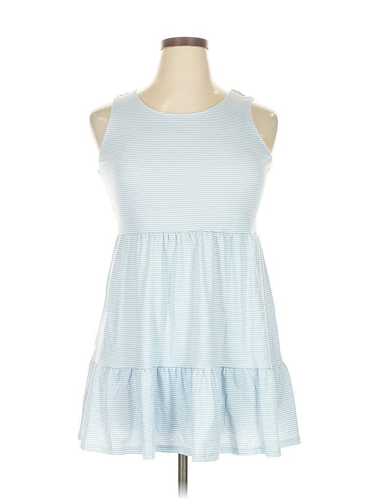 Love, Fire Sleeveless Top Blue Halter Neckline Tops In Blue