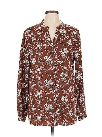 Allegra K Long Sleeve Blouse (view 1)