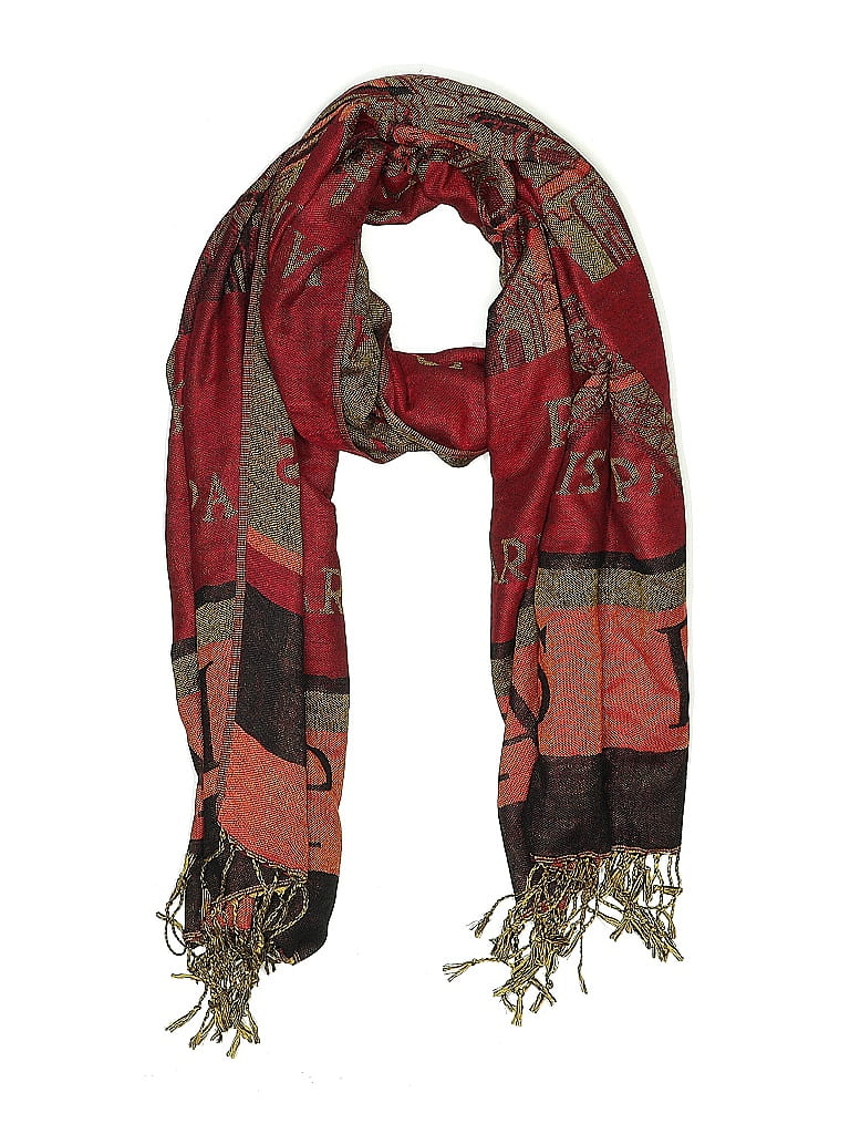 Pre-owned Unbranded Scarf In Red