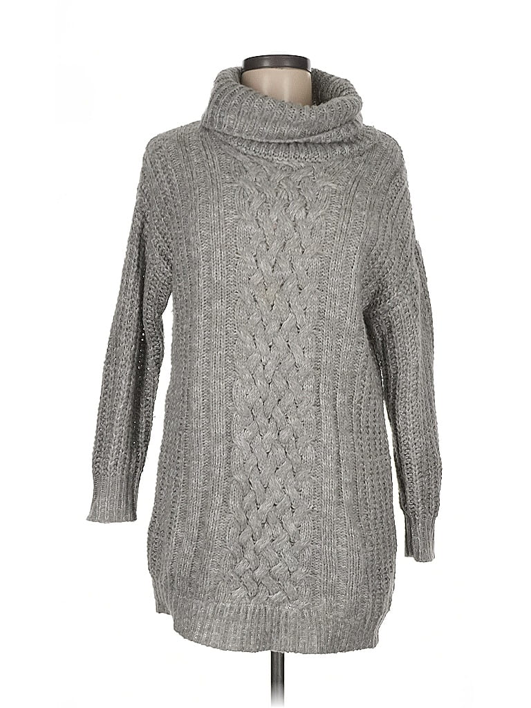 Pre-owned Rewind Turtleneck Sweater In Gray