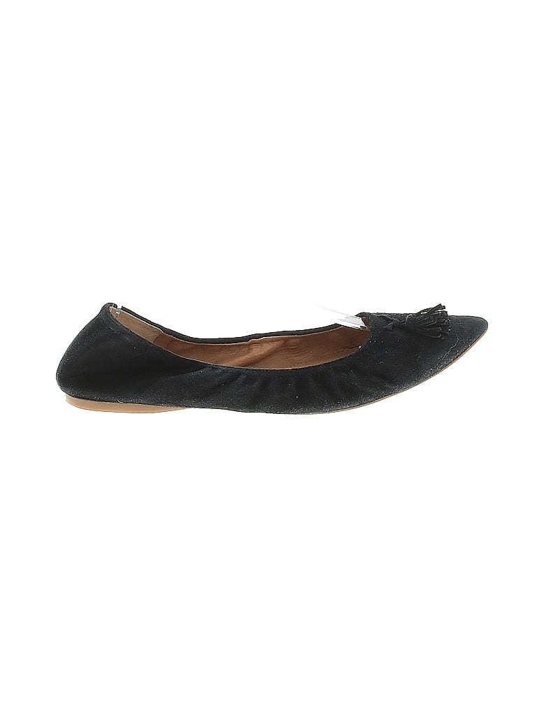 Pre-owned J.crew Factory Store Flats In Black