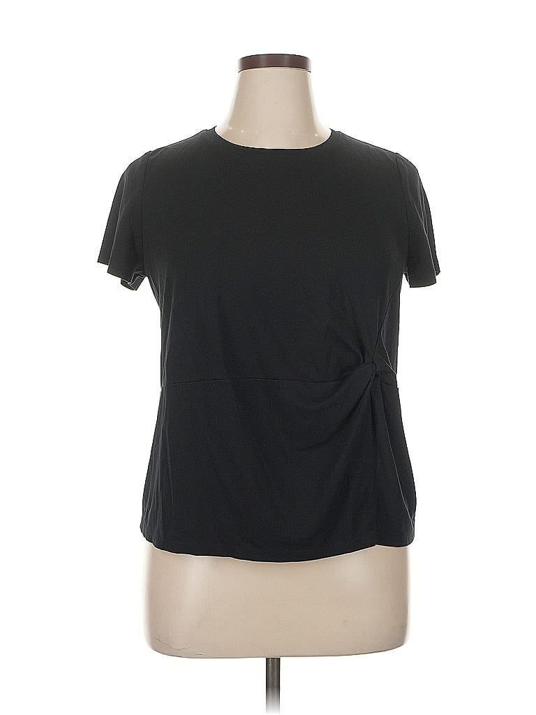 Pre-owned Inc International Concepts Short Sleeve T-shirt In Black