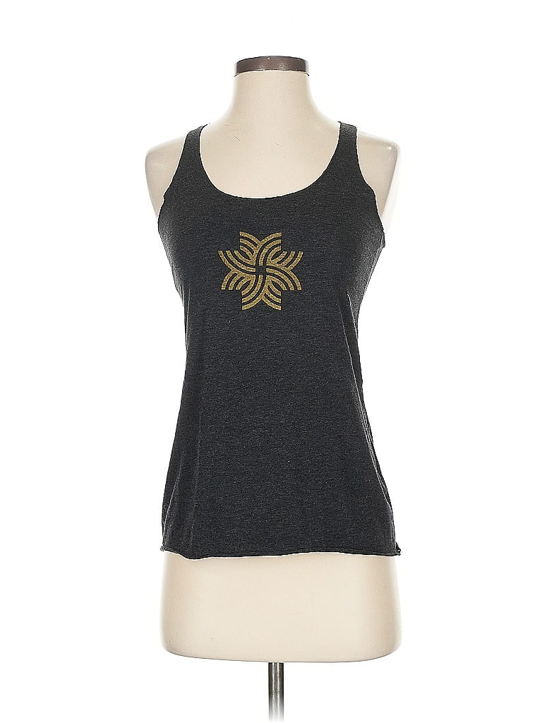 Pre-owned Next Level Apparel Tank Top Gray Halter Neckline Tops