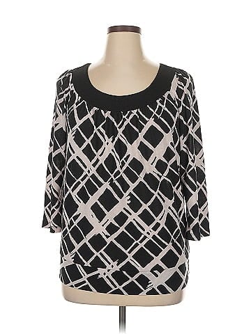 AB Studio 3/4 Sleeve Blouse (view 1)