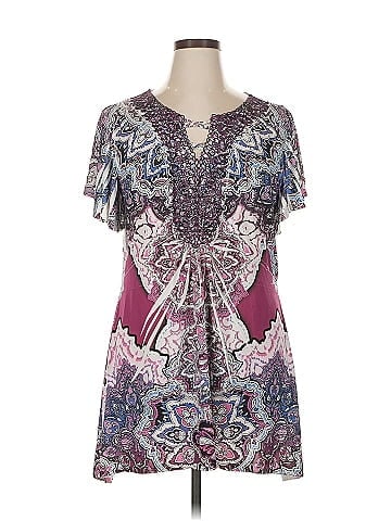 One World Short Sleeve Blouse (view 1)