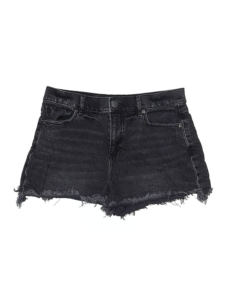 Pre-owned Ann Taylor Loft Denim Shorts In Black