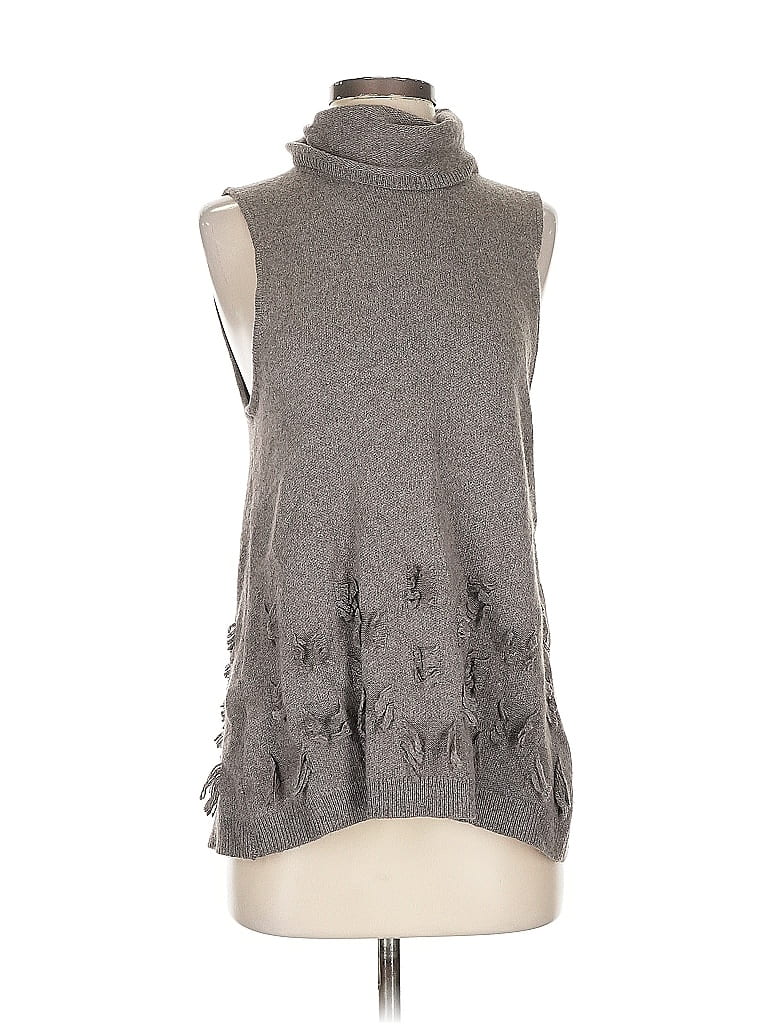 Pre-owned One Grey Day Los Angeles Sweater Vest In Brown