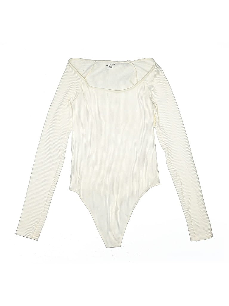 Pre-owned Out From Under Bodysuit In White