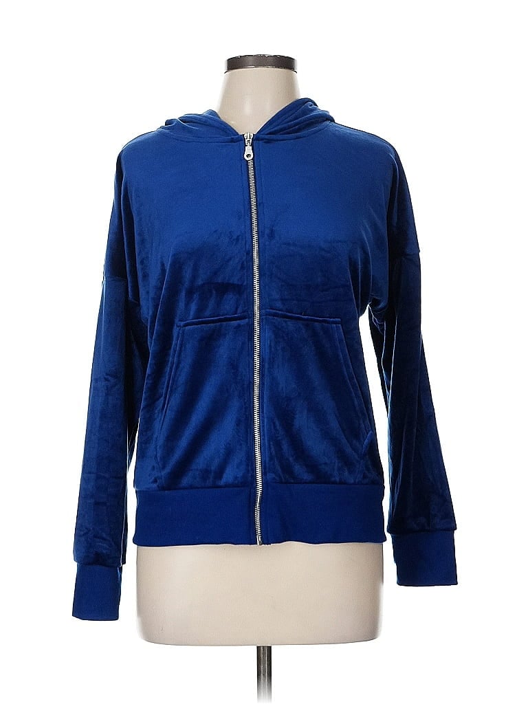 Pre-owned Felina Zip Up Hoodie In Blue