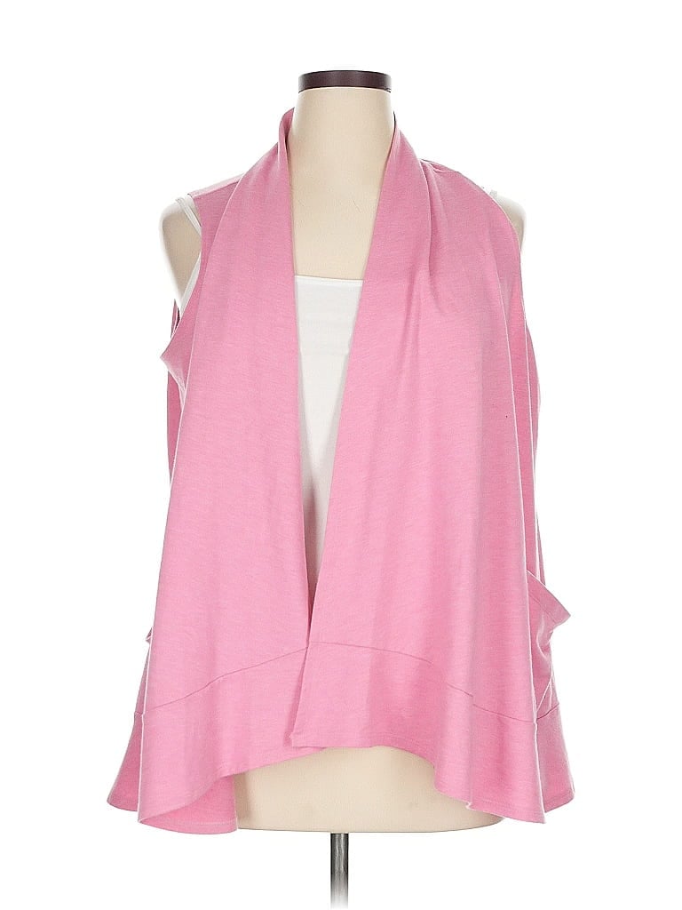 Pre-owned Logo Lounge Cardigan Sweater In Pink