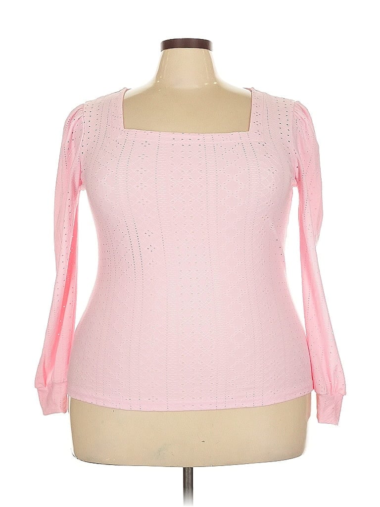 Pre-owned Unbranded Long Sleeve Blouse In Pink