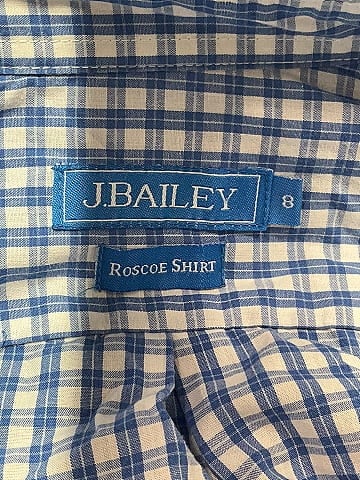 J. Bailey Blue Long Sleeve Button-Down Shirt Size 8