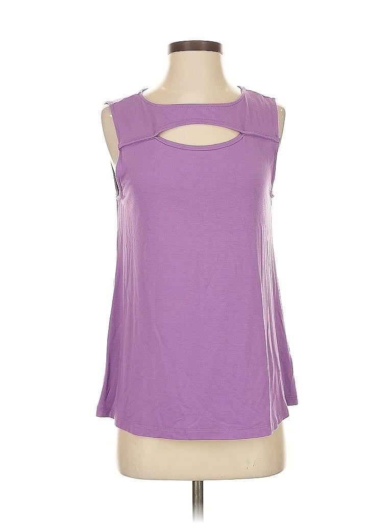 Pre-owned Soft Surroundings Sleeveless T-shirt In Purple