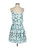 Madison Marcus 100% Silk Print Blue Cocktail Dress Size XS - photo 1