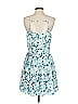 Madison Marcus 100% Silk Print Blue Cocktail Dress Size XS - photo 2