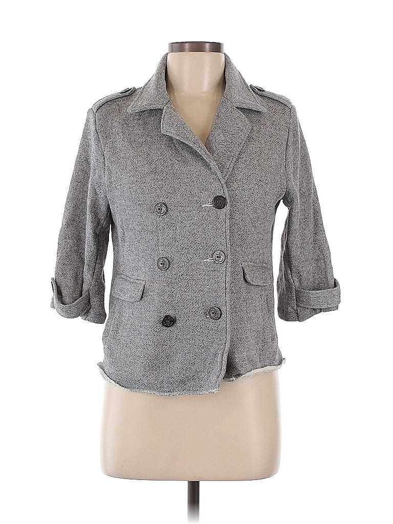 Pre-owned Cabi Blazer Jacket In Gray